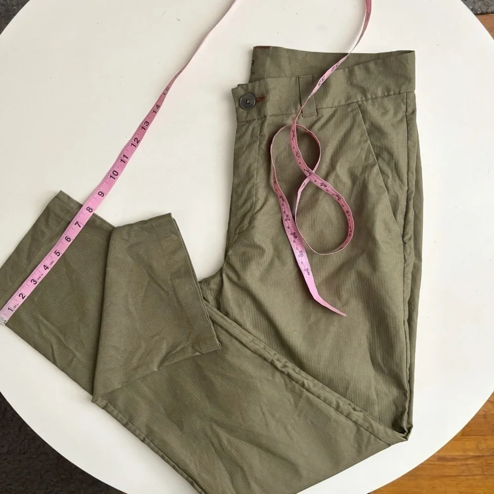 QOR Men’s Performance Pant 32x33 Olive Green Straight Leg Regular Fit